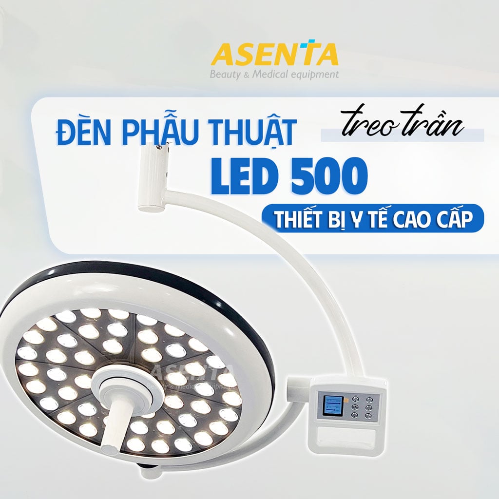 Đèn phẫu thuật LED500 treo trần 1 nhánh