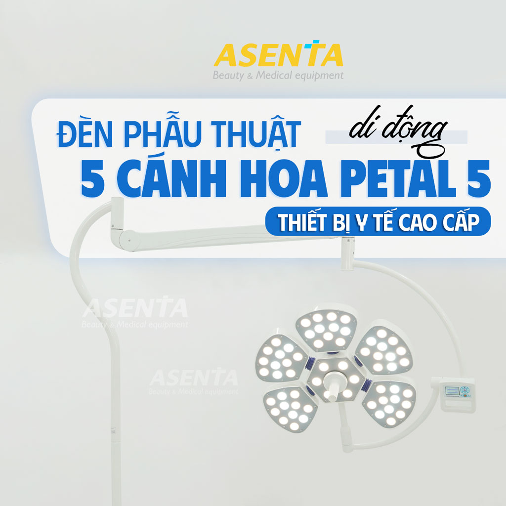 Đèn phẫu thuật FULL LED bóng ĐƠN PETAL 5 di động