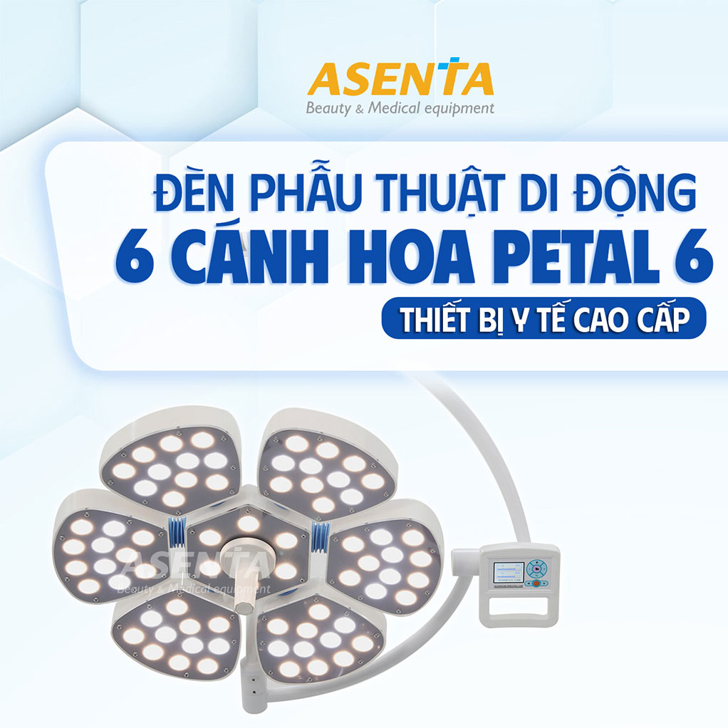 Đèn phẫu thuật di động PETAL 6 đèn cánh hoa