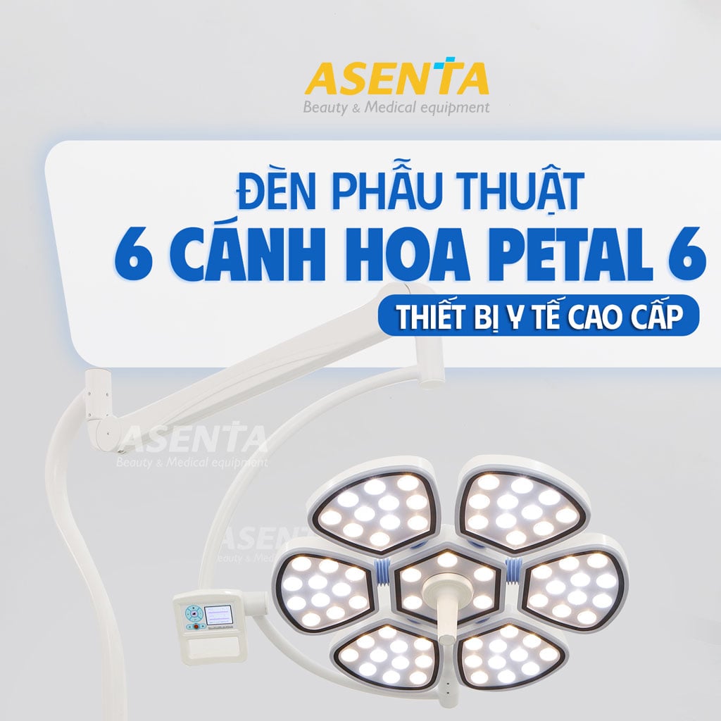 Đèn phẫu thuật di động PETAL 6 đèn cánh hoa