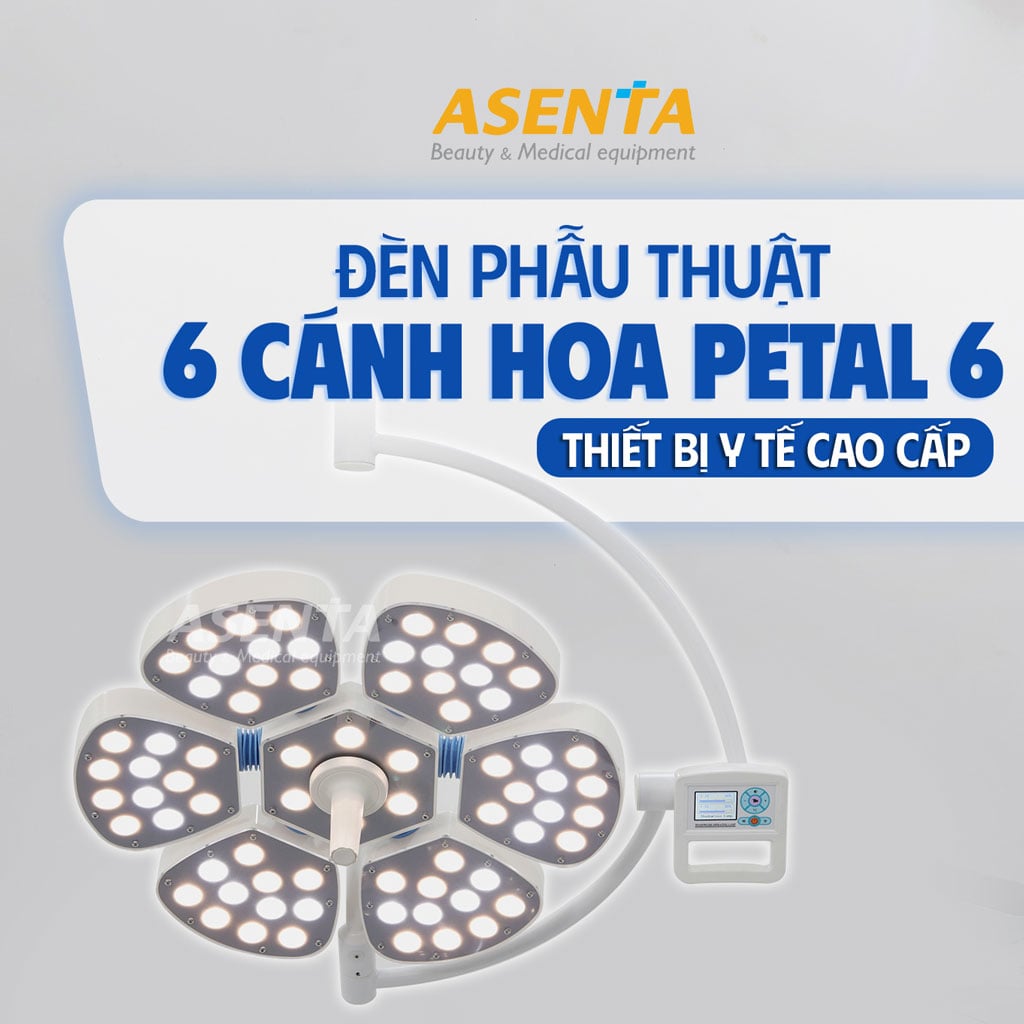 Đèn phẫu thuật di động PETAL 6 đèn cánh hoa