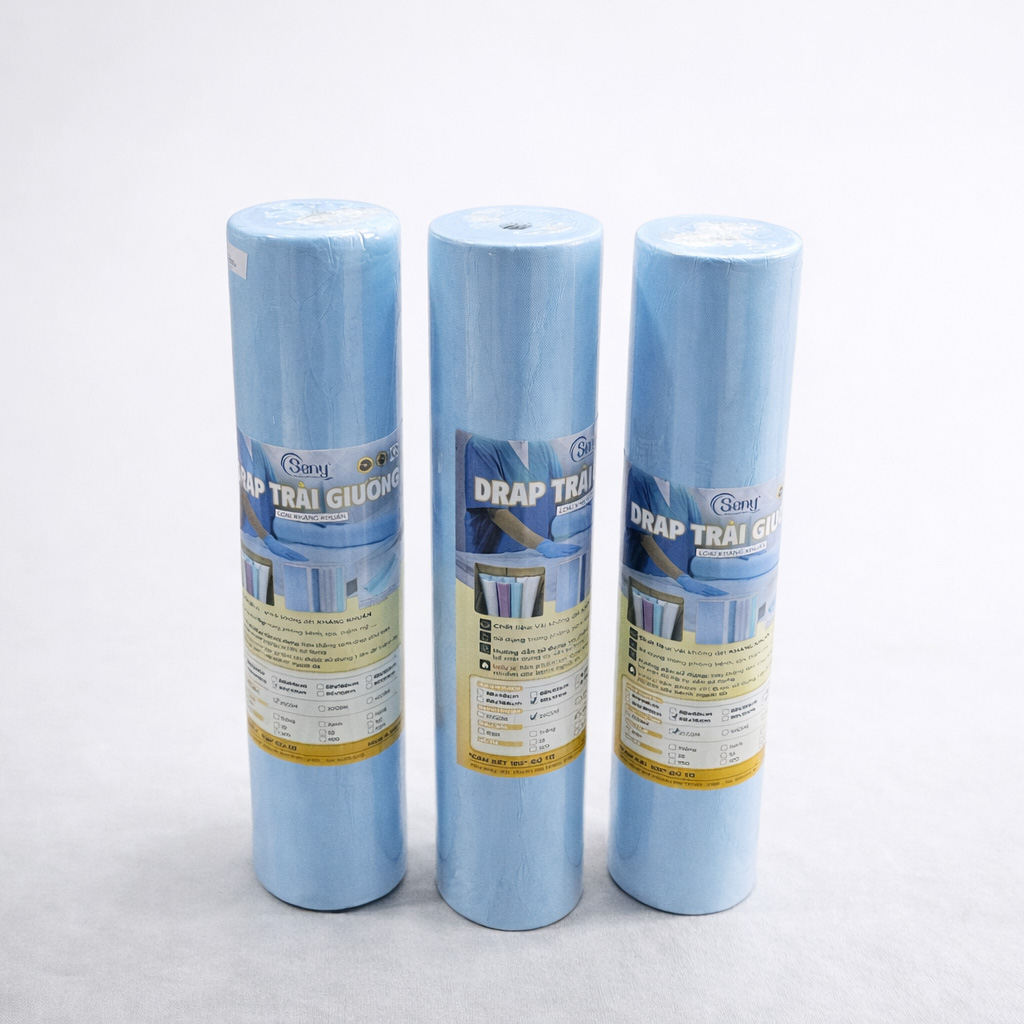 Drap trải giường y tế kháng khuẩn vải không dệt 80*180cm 25gsm