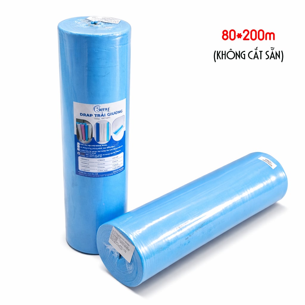 Drap trải giường y tế bằng vải không dệt dùng 1 lần 80x200m 40GSM