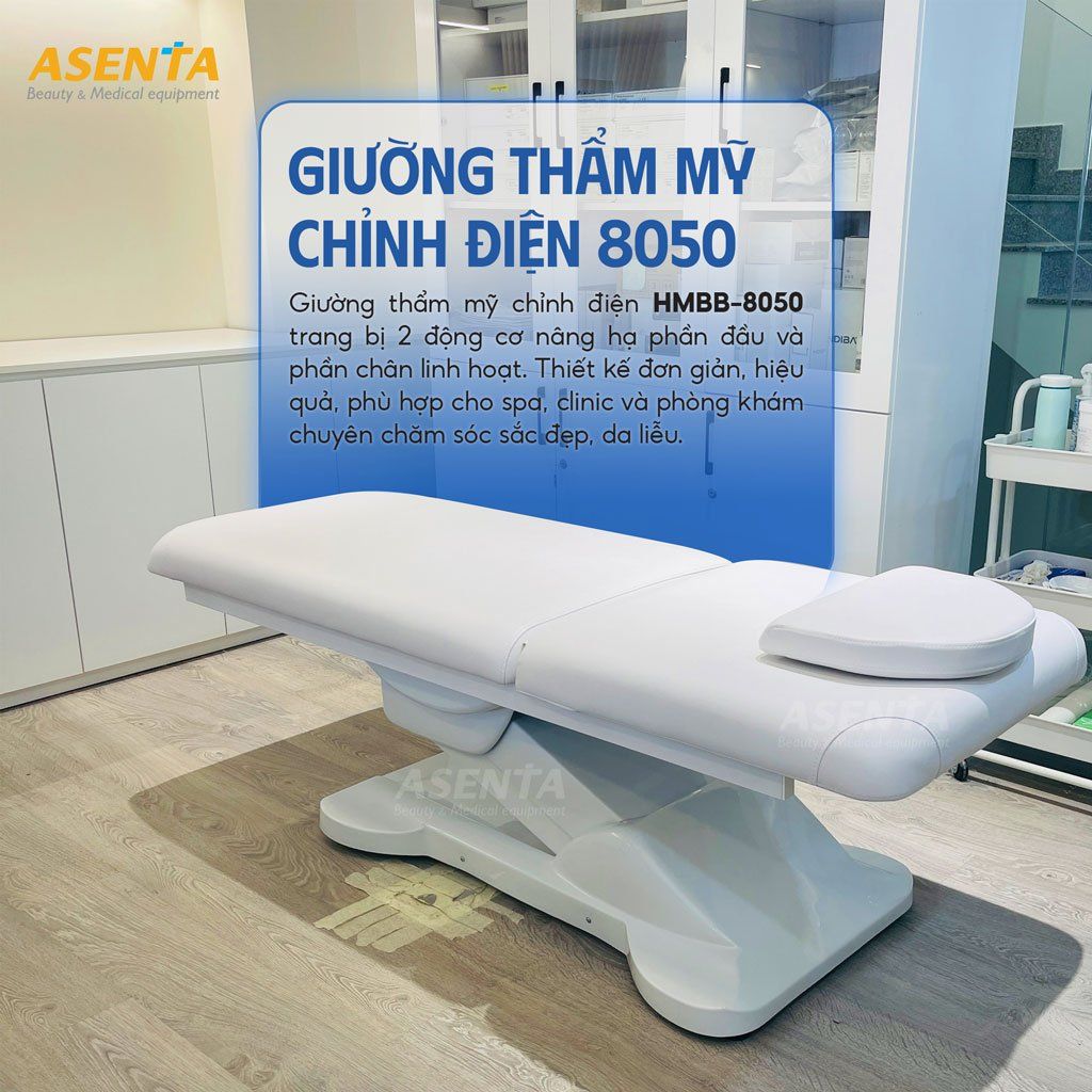 Giường phun xăm thẩm mỹ chỉnh điện HMBB-8050