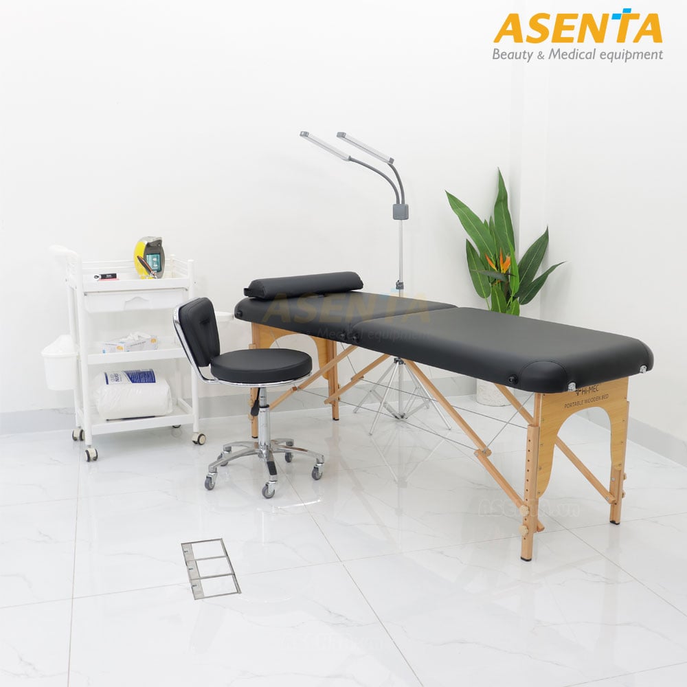 Giường phun xăm Vali gấp gọn di động nhập khẩu HMBB-8101-60