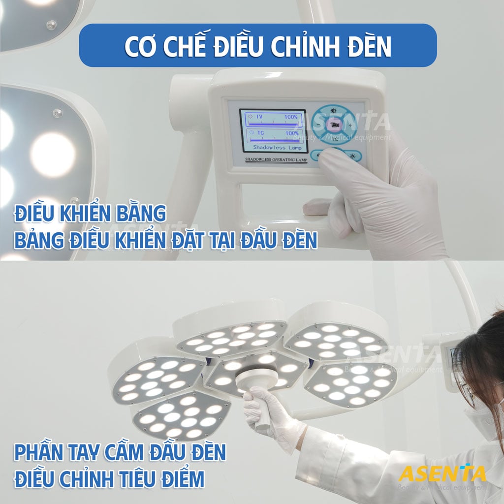 Đèn phẫu thuật FULL LED bóng ĐƠN PETAL 5 di động