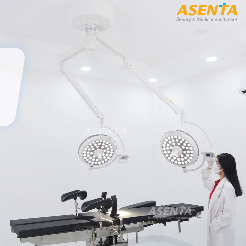 Đèn mổ phẫu thuật 2 nhánh LED500/500 treo trần