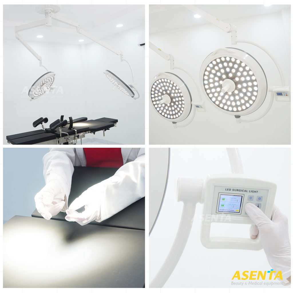 Đèn phẫu thuật 2 nhánh LED700/700 Treo trần