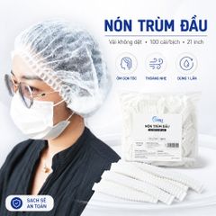 Nón trùm đầu vải không dệt Seny 100 cái