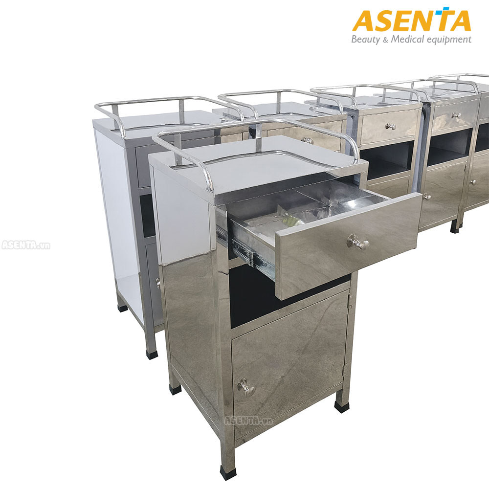 Tủ đầu giường Inox 3 ngăn TDG-3N