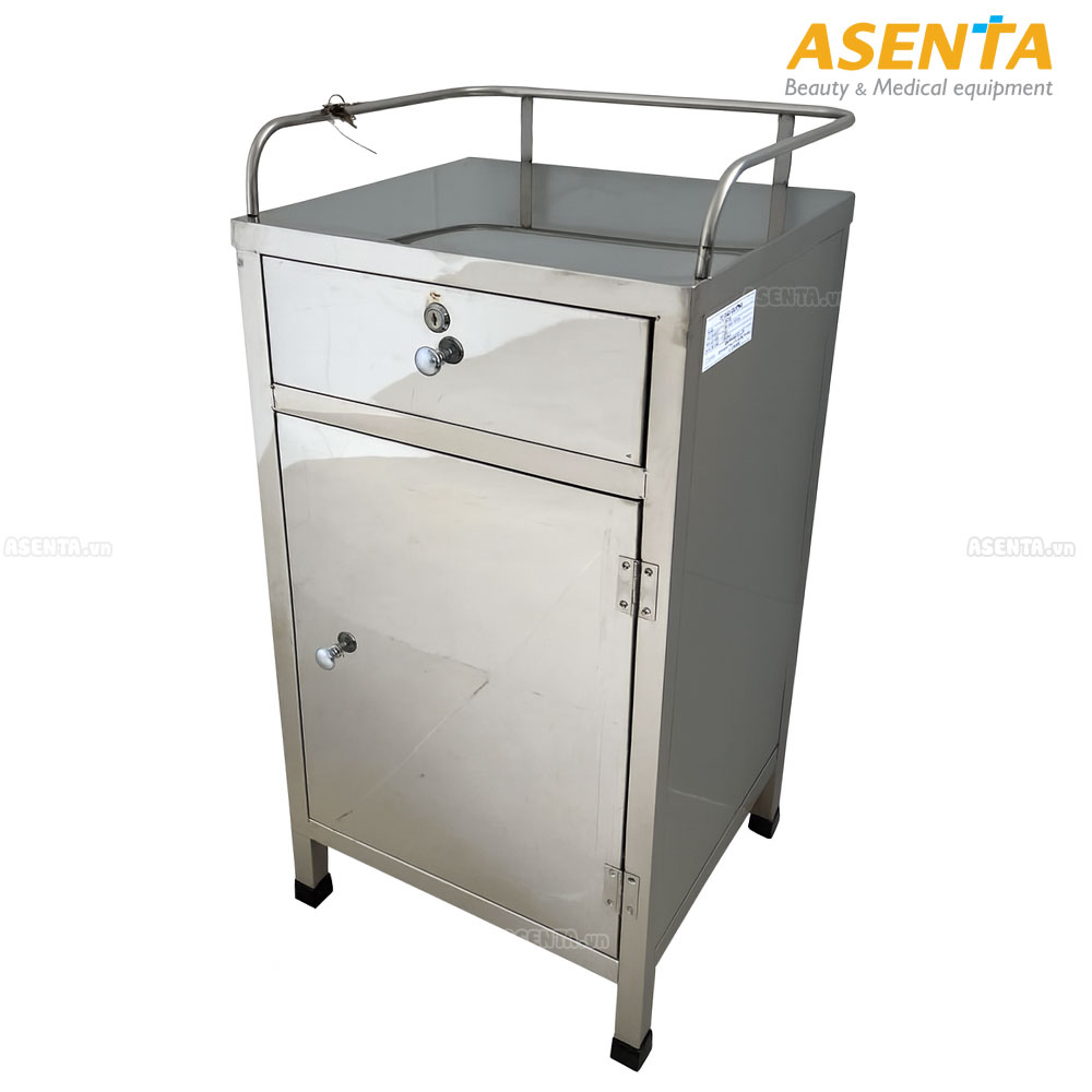 Tủ đầu giường Inox 3 ngăn TDG-3N