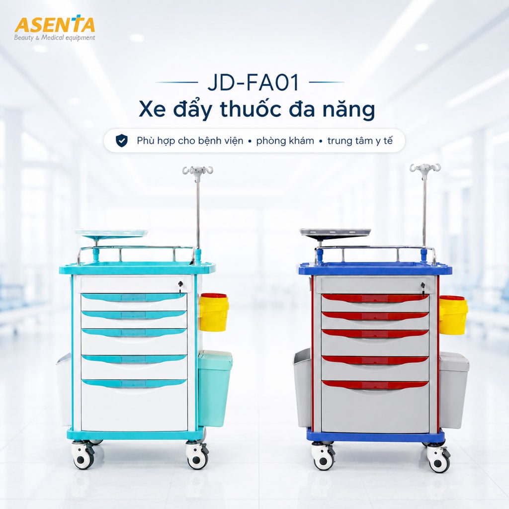 Tủ tiêm thuốc cấp cứu đa năng JD-FA01, Heibe Jiede
