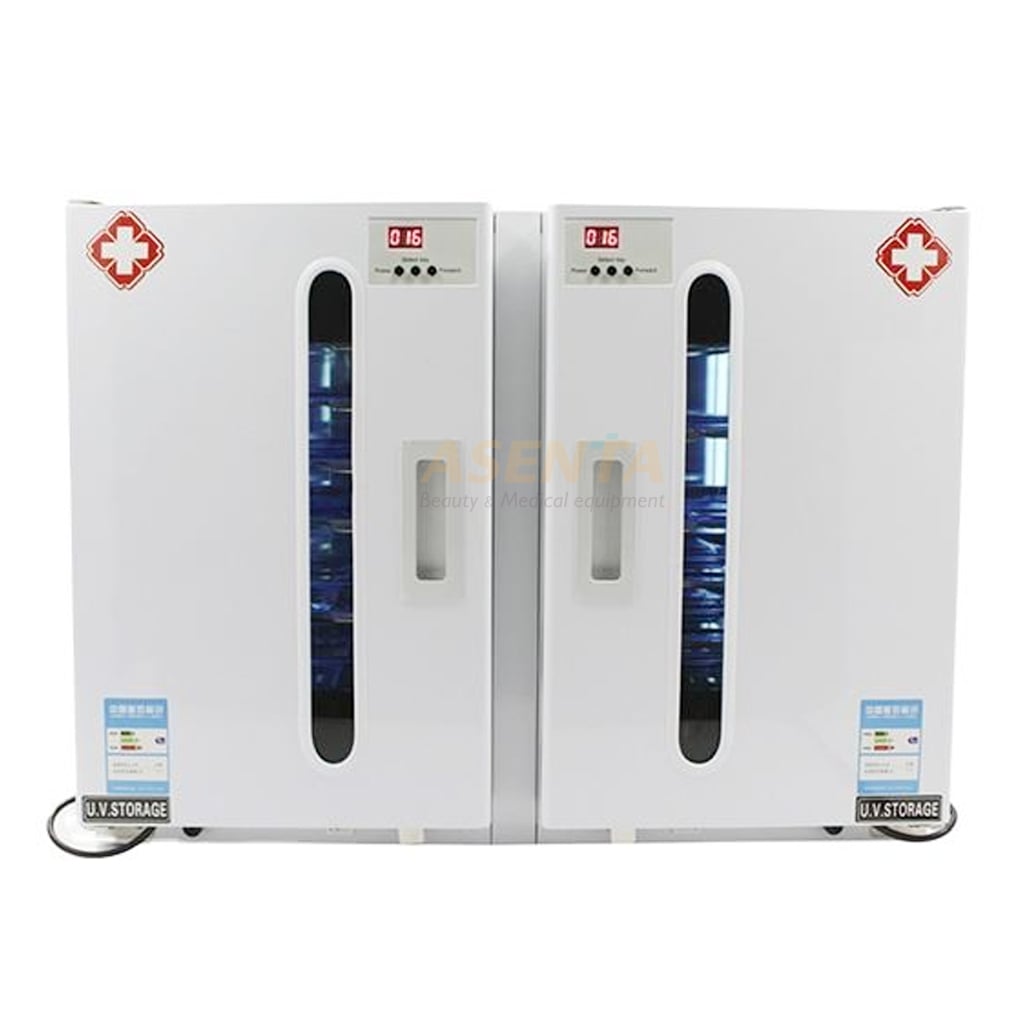 Tủ tia cực tím đôi bao gồm 32 khay