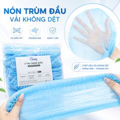 Nón trùm đầu vải không dệt Seny 100 cái