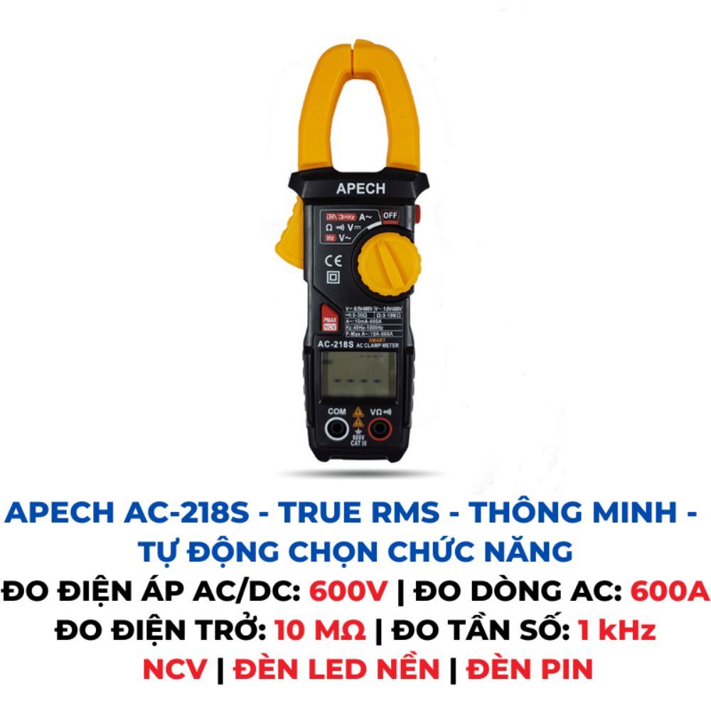 Ampe kìm thông minh APECH AC-218S
