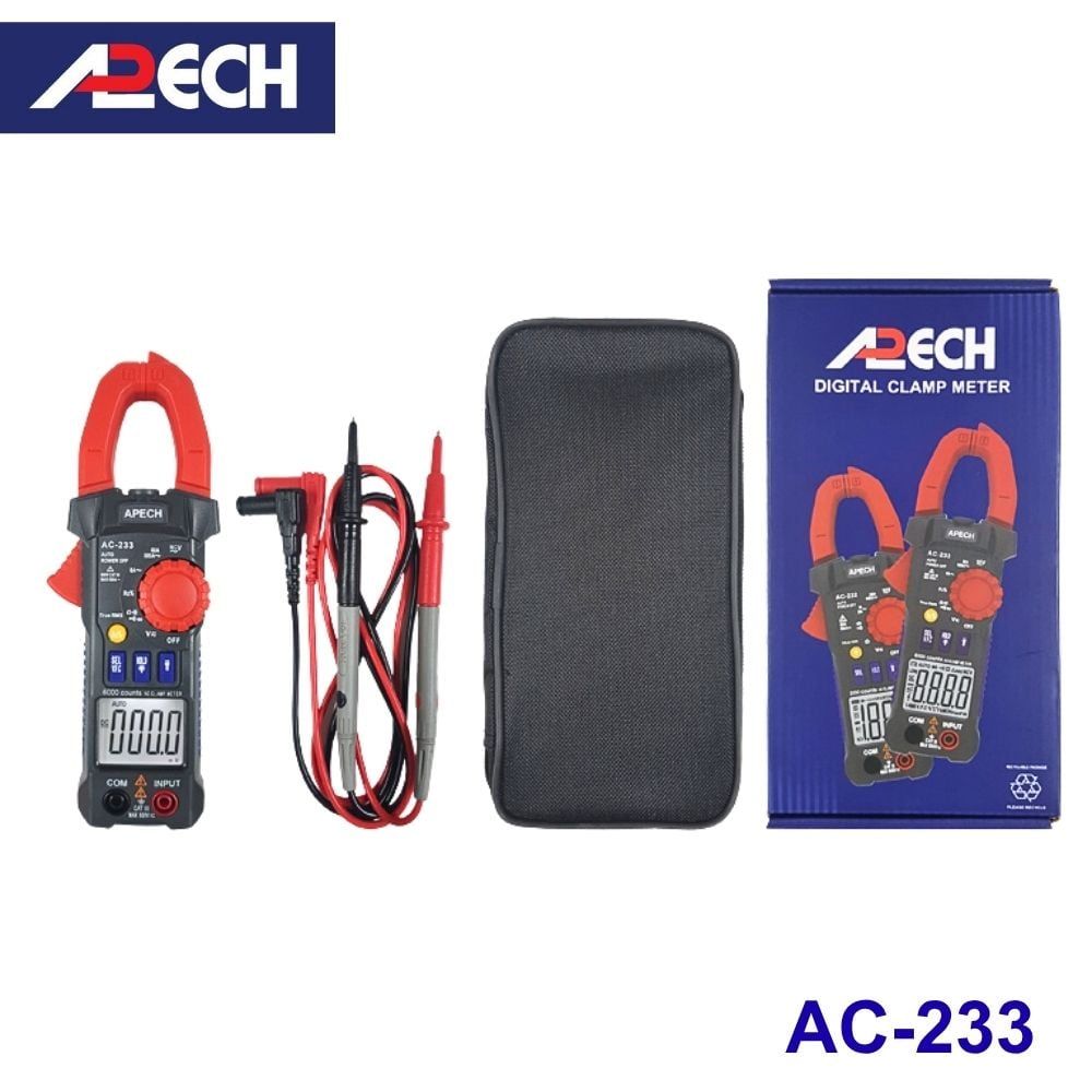 Ampe kìm đo dòng AC APECH AC-233 True-RMS