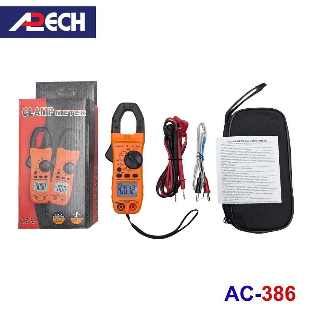 Ampe kìm AC/DC APECH AC-386 True-RMS