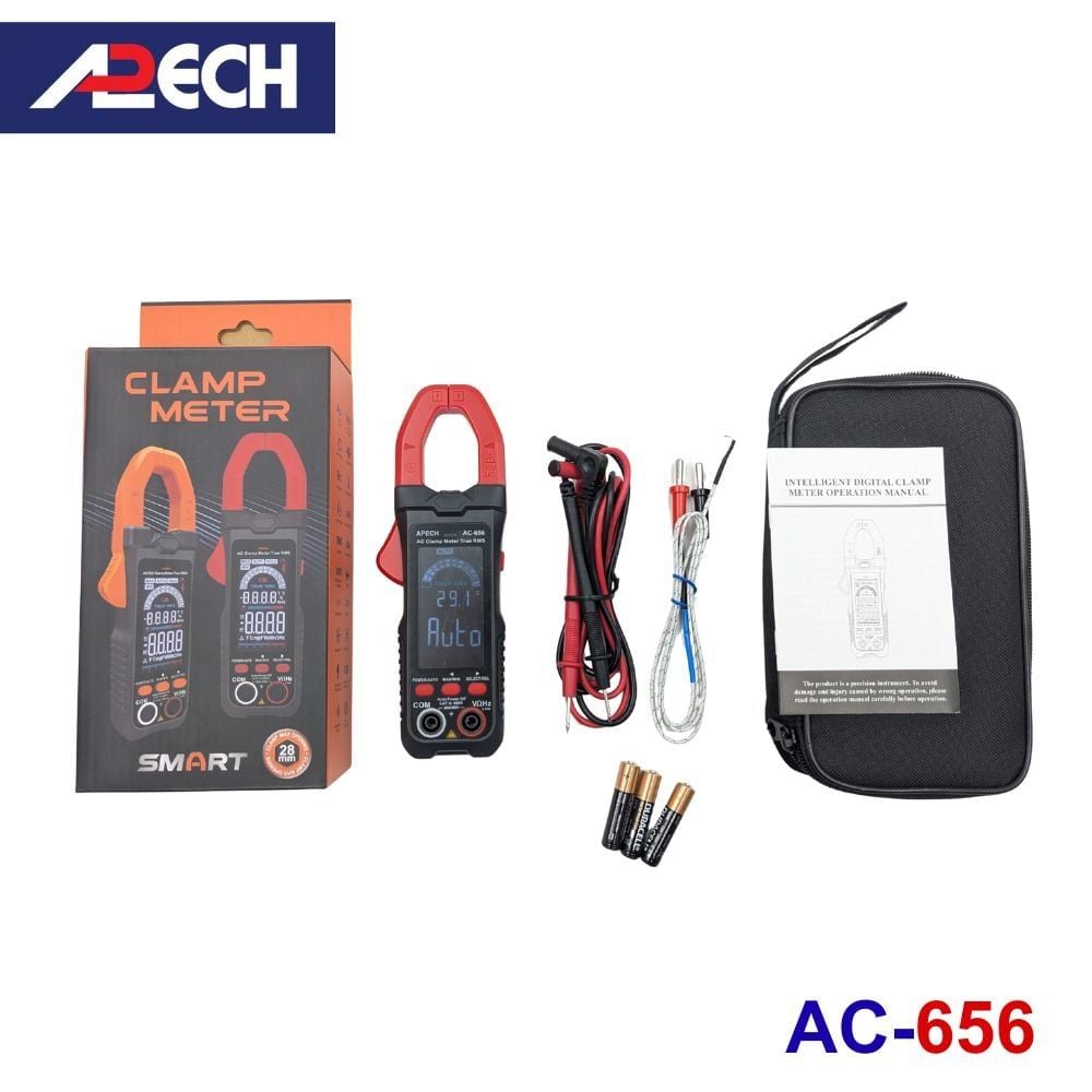 Ampe kìm đo dòng AC APECH AC-656 True-RMS