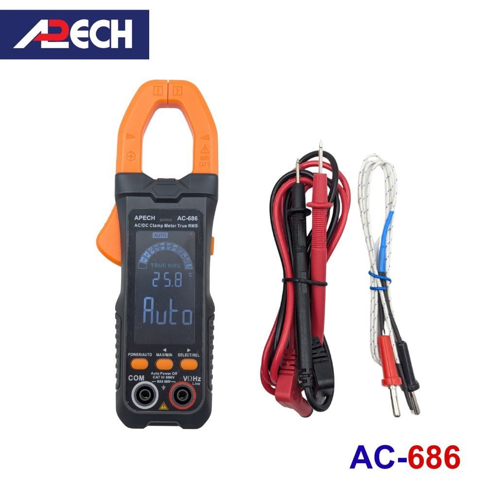 Ampe kìm AC/DC APECH AC-686 True-RMS