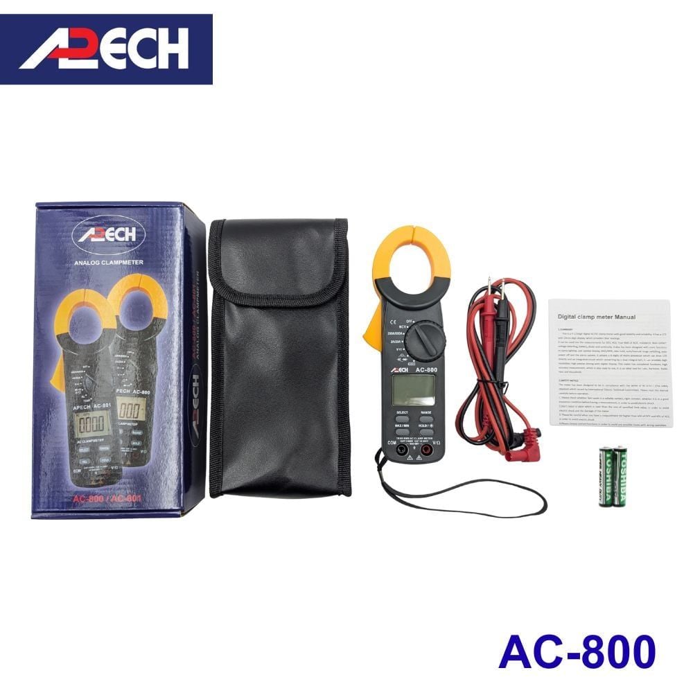 Ampe kìm đo dòng AC APECH AC-800 True-RMS