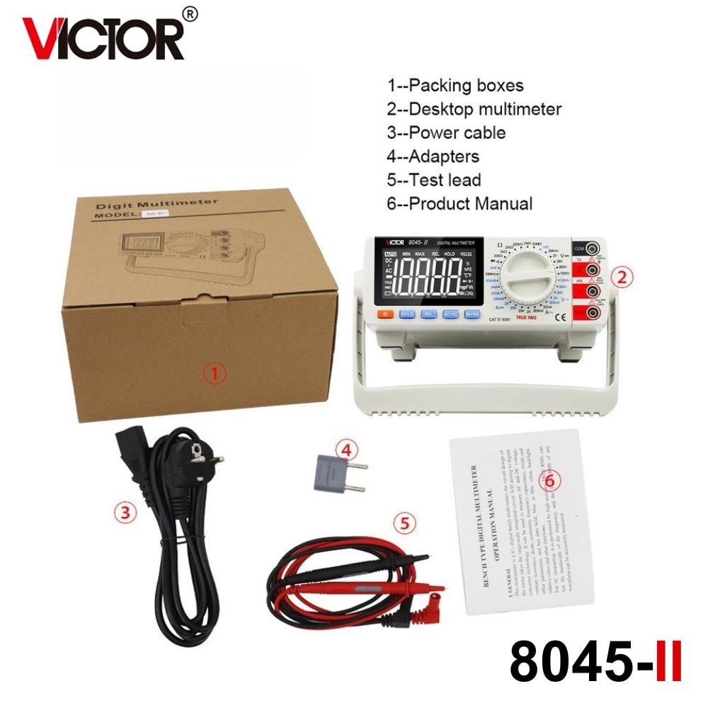 Đồng hồ vạn năng để bàn VICTOR VC8045-II True-RMS