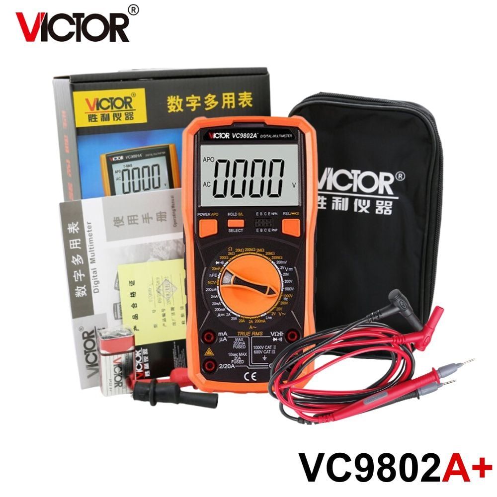 Đồng hồ vạn năng VICTOR VC9802A+ True RMS