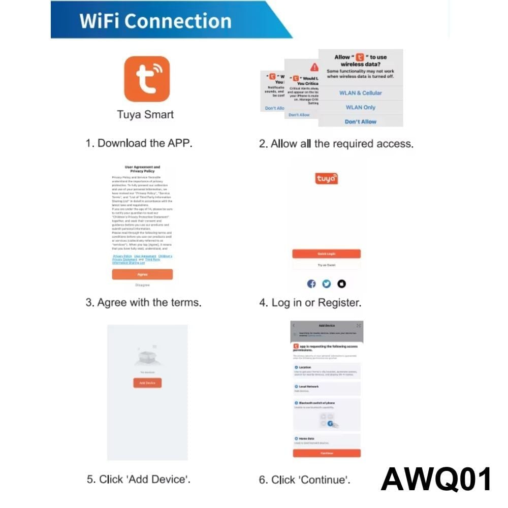 Máy đo chất lượng nước AWQ01 - WIFI 8 trong 1