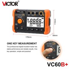Đồng hồ đo điện trở cách điện VICTOR 60B+