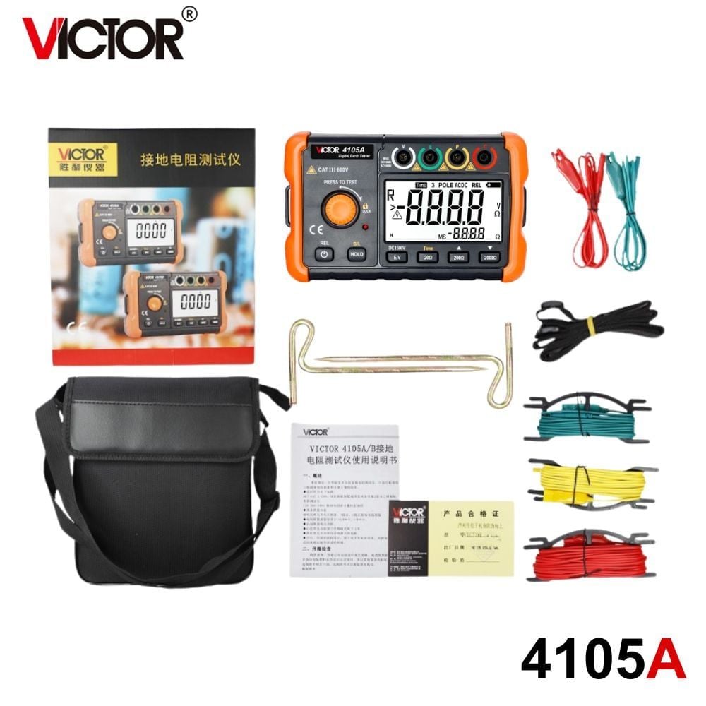 Máy đo điện trở đất VICTOR 4105A