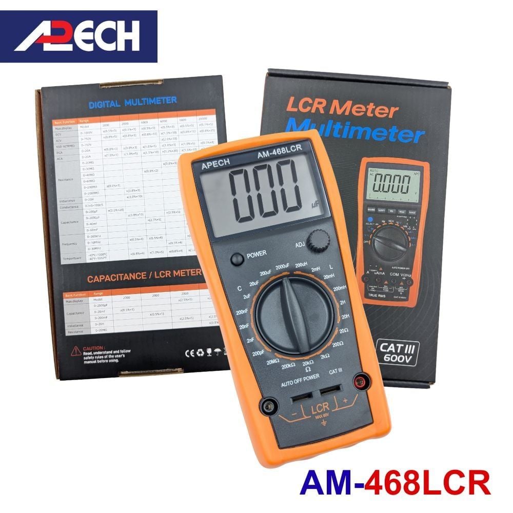 Đồng hồ đo cuộn cảm tụ điện điện trở LCR APECH AM-468LCR
