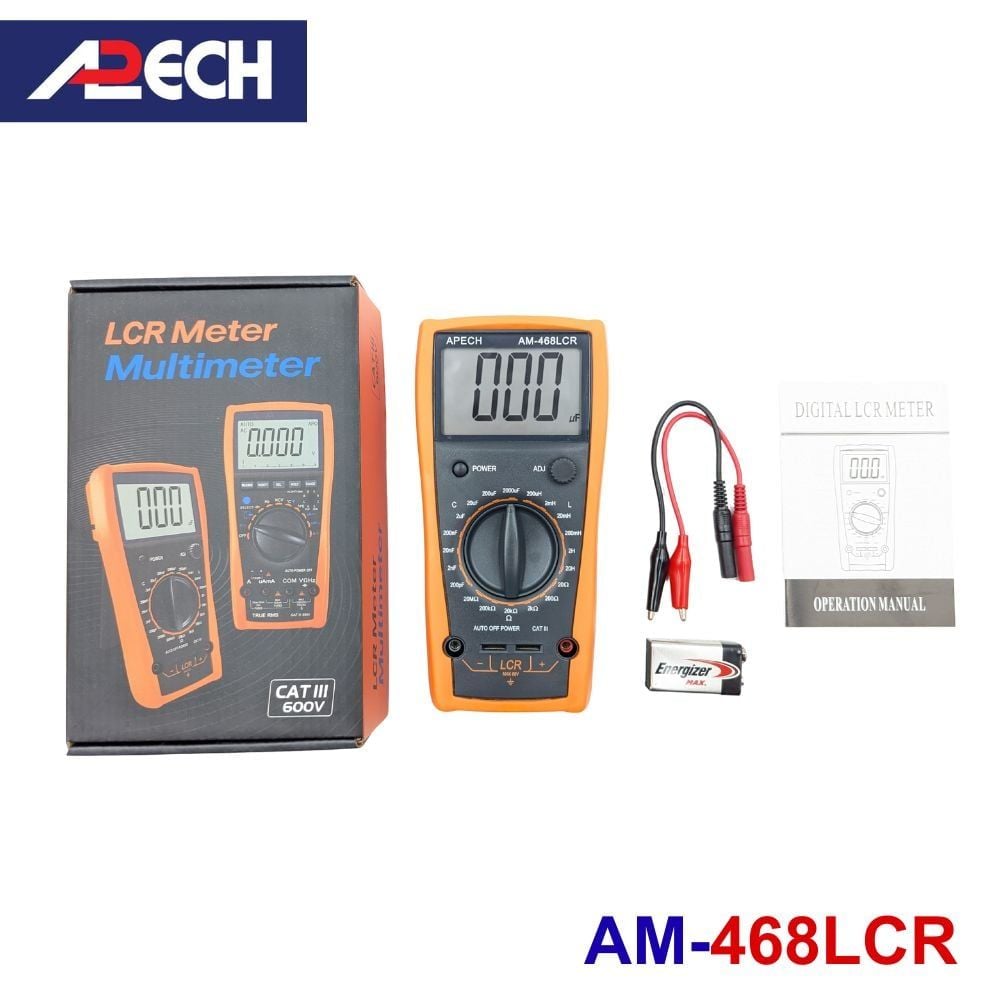 Đồng hồ đo cuộn cảm tụ điện điện trở LCR APECH AM-468LCR