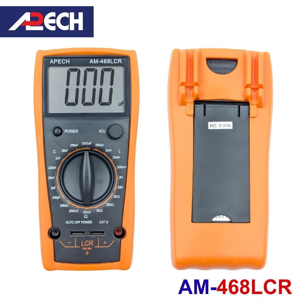 Đồng hồ đo cuộn cảm tụ điện điện trở LCR APECH AM-468LCR