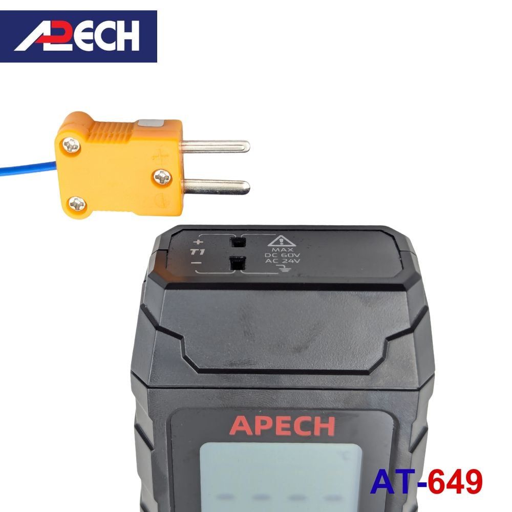 Máy đo nhiệt độ tiếp xúc Apech AT-649 loại K (1 kênh )