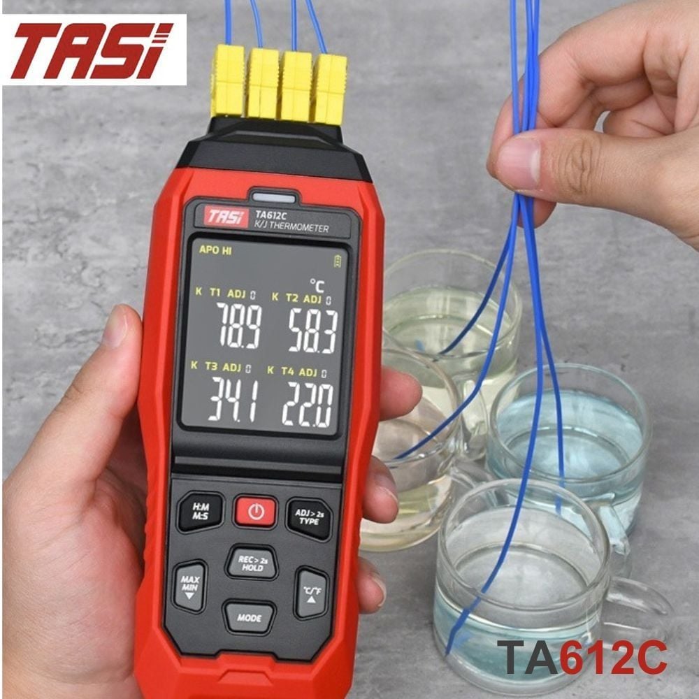 Máy đo nhiệt độ tiếp xúc TASI TA612C 4 kênh loại K/J