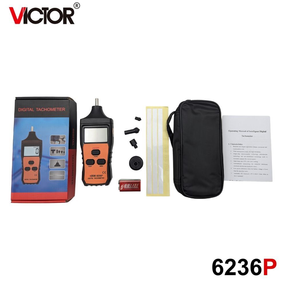 Máy đo tốc độ vòng quay động cơ 2 trong 1 VICTOR 6236P