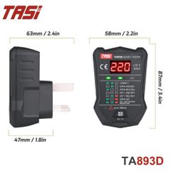 Thiết bị kiểm tra ổ cắm điện TASI TA893D