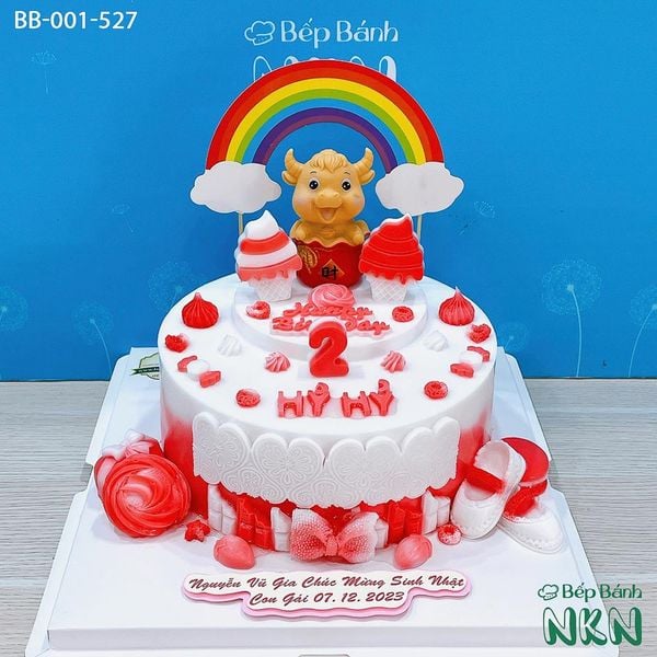  Bánh Sinh Nhật Cho Bé Tuổi Sửu (BB-001-527) 