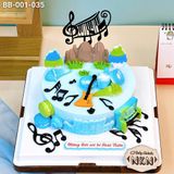  Bánh Sinh Nhật Cho Bé Mẫu Nhạc Cụ (BB-001-035) 