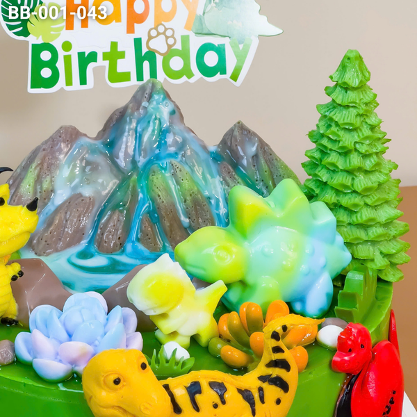  Bánh Sinh Nhật Cho Bé Mẫu Khu Rừng Khủng Long (BB-001-043) 