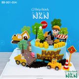  Bánh Sinh Nhật Cho Bé Mẫu Công Trường Xây Dựng (BB-001-054) 