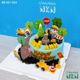 Bánh Sinh Nhật Cho Bé Mẫu Công Trường Xây Dựng (BB-001-054) 