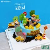  Bánh Sinh Nhật Cho Bé Mẫu Công Trường Xây Dựng (BB-001-054) 
