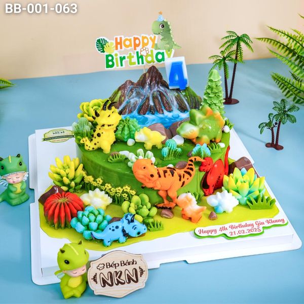  Bánh Sinh Nhật Khu Rừng Khủng Long (BB-001-063) 