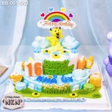  Bánh Sinh Nhật 2 Tầng Cho Bé Tuổi Sửu (BB-001-093) 