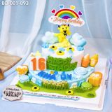  Bánh Sinh Nhật 2 Tầng Cho Bé Tuổi Sửu (BB-001-093) 