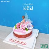  Bánh Sinh Nhật Cho Bé Mẫu Cô Tiên Cánh Hồng (BB-001-097) 