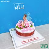  Bánh Sinh Nhật Cho Bé Mẫu Cô Tiên Cánh Hồng (BB-001-097) 
