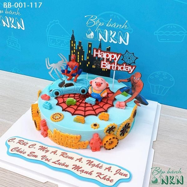  Bánh Sinh Nhật Spiderman Cho Bé Tuổi Hợi (BB-001-117) 