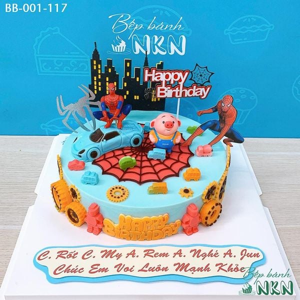  Bánh Sinh Nhật Spiderman Cho Bé Tuổi Hợi (BB-001-117) 