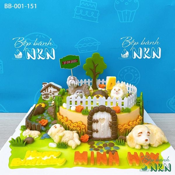  Bánh Sinh Nhật Ngôi Nhà Cún Cưng (BB-001-151) 